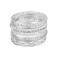 Nexoluxa Bangle Bracelets for Women Gold Bracelet Stack Stackable Indian Boho Chunky Silver Bangles Jewelry Sets for Women Silver - 7 Pcs