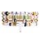 Bohemian Heishi Beaded Bracelets for Women Stackable Clay Beads Bracelets Set with Cross Charm Religion Colorful Stretch Elastic Layering Surfer Bracelets Summer Beach Boho Jewelry Gift for Teen