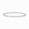 Gemsme 3mm Tennis Bracelet, 18k White Gold Plated 3MM Iced Out Round Cubic Zirconia Tennis Bracelet for Women Men 6.5/7/7.5 Inches (7.5)