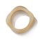 MIFYNN Chunky Transparent Acrylic Bangle Irregular Large Square Bangle Geometric Polygon Transparent Bangle Resin Plastic Candy Bangle Bracelet for Women (Beige)