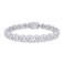 10MM Solitaire Tennis Chain Bracelet, 68.00 Carats Round Lab Created Moissanite Diamond Tennis Bracelet for Women Men In 18K White Gold Plated 925 Sterling Silver (40 gram)Jewelry Size : 8.5 Inch