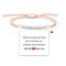 Dont Let The Hard Days Win Bracelet for Women Men, Handmade Braided Adjustable Wrap Stainless Steel Inspirational Let Him Comfort Birthday Gifts Jewelry (Pink+Silver（2）)