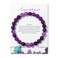 Caiyao Natural Stones Sea Turtle Beaded Bracelet with Cards Amethyst Turquoise Gemstone Turtle Elastic Stretch Bracelet Hawaii Summar Beach Friendship Jewelry for Women Gifts-D
