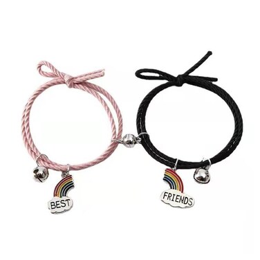 Roe Dolph Friendship Bracelets for Women String Butterfly Best Friend Bracelets for 2/3/4/5 Long Distance Matching Heart Bracelets for Best Friends Bff Bracelets for Best Friend Birthday
