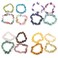 LE SKY 12 Pcs Natural Chakra Crystal Healing Chip Stretch Bracelets Irregular Spiritual Stone Bracelets for Women Reiki Yoga Anxiety Yoga Meditation