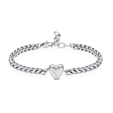 zeqingjw Urn for Ashes Heart Bracelet for Women Stainless Steel Cremation Bangle Jewelry Adjustable Keepsake Memorial Bracelet