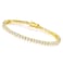 MDFUN Tennis Bracelet for Women and Men 3mm Cubic Zirconia 18K Yellow Gold Plated Size 6 inches