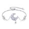 CUOKA MIRACLE Crescent Bracelet Moon Bracelet for Women 925 Sterling Silver Moon Phase Bracelet Adjustable Bracelet Hypoallergenic Jewelry Gift for Friends Mom (Crescent)