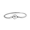 MiniJewelry Ball Clasp Memorial Snake Chain Charms Bracelet Heart Love Stainless Steel 6.7 inch 17 cm