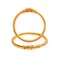 Jewar Bangles 2 Piece Shermoonh/Shermukhi Kada Gold Plated Bangles, Daily Use Lion Design Traditional Jewelry for Women &amp; Girls - Durable Ethnic Kada for Weddings, Parties, and Everyday Wear - 2.6