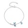 BABAMIA Dream Dance Adjustable 925 Sterling Silver Dragonfly Bracelets for Women   Delicate and Elegant Jewelry Gifts for Women (Blue Dragonfly)