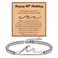 ACOGVN 40th Birthday Gifts for Wome, 40 Year Old Birthday Gifts for Women, Wave Bracelet Gifts for 40th Birthday Woman Mom Wife Daughter Best Friend with Happy 40th Birthday Card