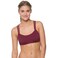 JOLYN Fendrick Bikini Top - Fixed Back Women's Athletic Swimsuit Top, Full Coverage Sport Bathing Suit Top for Competitive Swimming, Water Polo, Lifeguarding, Paddling, Cabernet, X-Large