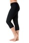 Undercover Waterwear Women&rsquo;s High Waisted Swim Leggings- Athletic Capri Pants- UPF 50+ Cover Up Swim Tights- Plus M Black