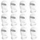 Wheebo 12 Pieces Balaclava Face Mask for Men Women Summer Cooling Neck Gaiter Cycling Caps, UV Protector Motorcycle Ski Scarf (White)