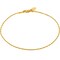LIFETIME JEWELRY Twisted Box Chain Anklet for Women and Men 24k Real Gold Plated (Gold, 10)