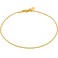 LIFETIME JEWELRY Twisted Box Chain Anklet for Women and Men 24k Real Gold Plated (Gold, 10)