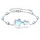 CRMAD Moonstone Star Anklet for Women Sterling Silver Star Anklet Irish Jewelry for Women (star)