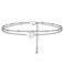 Foot Jewelry Barefoot Sandals Tennis Anklet Dainty Layered Beaded Letter Anklet Stainless Steel Initial S Ankle Bracelet