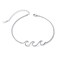 Wave Ocean Beach Sea Anklet for Women S925 Sterling Silver Adjustable Ankle Foot bracelet 10 Inch