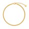 MOLICACI Solid 18kt Yellow Gold Bismark-Link Bracelet, 4"-10" Italian 18k Gold Cuban Mesh Link Ankle Bracelet Anklets Jewelry Gifts for Women 2 inches Gold Adjustable Extender