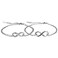 OIDEA Stainless Steel Couples Infinity Love Matching Bracelet Anklet for Valentines Day, Wedding Anniversary,with Gift Bag