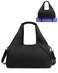 RHDZO Gym Bag for Women with Shoe Compartment Yoga Mat Bag with Wet Pocket and Water Bottle Holder Weekender Bag with Shoulder Strap, Black