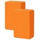 Yoga Blocks 2 Pack, Premuim EVA Foam Block, Durable Exersice Block for Yoga, Pilates, General Fitness, Stretching, Toning Workouts and Meditation, Non-slip &amp; Portable - Orange