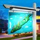 Solar Sign Lights Outdoor, 232 led 5200 Lumen Solar Sign Light, 8000 mAh Billboard Lighting for Bussiness, Real Estate, Shop, Bus Stop, HOA, Highway Signs, Commercial