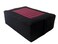 Tibetan Seat Meditation Cushion - Black-Burgundy