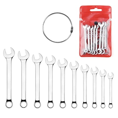Mini Wrench Set Open End Wrench Combination Wrench Small Wrench Set, Metric and SAE (SAE)
