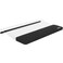MAXECHO Acrylic Tilted Keyboard Riser Stand and Holder with Wrist Arm Rest Support Pad for Computer Desk Desktop, 16.9" Wide Black