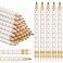 Crtiin 50 Pcs Half Pencils with Eraser Golf Pencils for Baby Bridal Shower Mini Game Pencils Sharpened Pencils Wooden Pocket Pencils for Wedding School Office Supplies, 4 Inch (Dot)