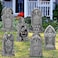 6 Styles 27 Inch Halloween Tombstone Yard Stakes Signs Graveyard Tombstones Yard Signs Corrugated Rip Tombstones Halloween Sign with Stakes Signs for Halloween Props Lawn Decorations