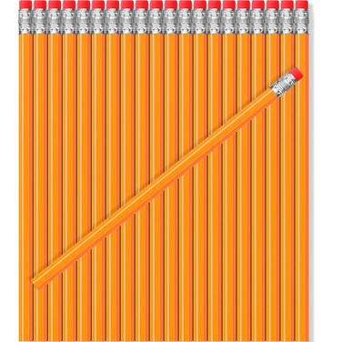 TecUnite 60 Pcs HB Pencils #2 Unsharpened Wood Cased Pencils with Eraser Hexagonal Pencil Cute Graphite No 2 Pencils for Adults Gifts Exam School Office Sketching Learning(Yellow, Silver)
