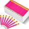 Outus 144 Pcs Mini Golf Pencils Bulk Half Pencils with Eraser #2 HB Pre Sharpened for Party Favors Office Supplies 4 Inch(Rose Red)