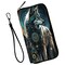 Mxfdegf Wristlet Wallet for Women Teen Girls RFID Blocking Credit Card Holder with Removable Wristlet, Leather Phone Wallet Clutch Large Capacity Ladies Travel Purse-Dream Catcher Wolf