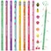 Leinuosen 30 Pcs Scented Pencils for Kids Inspirational H Pencils with Erasers Cylinder Colorful Fun Wood Pencils Motivational Graphite Pencils with Fruit Elements for School Office Students