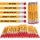 Jetec 100 Pcs Mini Pencils Bulk Inspirational Golf Pencils with Eraser and Motivational Sayings Wooden Half Pencils Back to School Gifts for Kids Student Teacher First Day of School(Yellow Color)