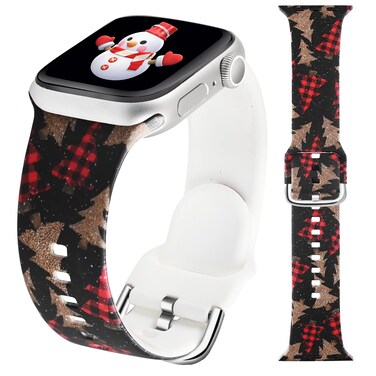 RUIXTIPAD Christmas Watch Bands Compatible with Apple Watch Band 40mm for Women Series 10 9 8 7,Fall Apple Watch Bands Silicone Strap Waterproof 38mm/41mm for SE Series 6 5 4 3 Gift iWatch Bands Men