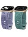 Minyee 2 Packs Floral Engraved Band Compatible with Fitbit Versa 4/Versa 3/Sense 2/Sense Band Women, Cute Silicone Dandelion Sunflower Design Soft Sport Fancy Summer Strap for Versa 4