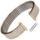 Gilden Custom Length 12-16mm Width Ladies Expansion Two-Tone Stainless Steel Watch Band 144-TL