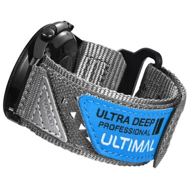 ULTIMAL Band Compatible with Samsung Galaxy Watch 7 6 44mm/ Watch 3/Classic 45mm/ Galaxy Watch 46mm/Gear S3 Frontier/Classic, 22mm Nylon Sports Strap for Men Women(Grey,L)