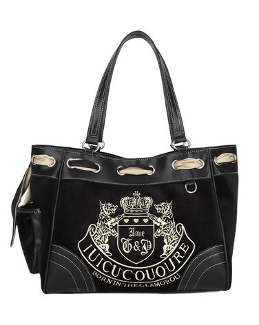 OATSBAS Y2K Women Vintage Embroidery Velvet Tote Bags Large Capacity Shoulder Bag Shopping Handbags (Black)