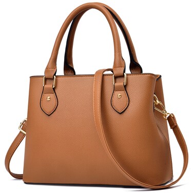 CHICAROUSAL Purses and Handbags for Women Leather Crossbody Bags Women's Tote Shoulder Bag (CC Brown)