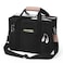 Sightor Canvas Tote Bag, Multi-Pocket Hobo Bag Crossbody Bag for Women Large Capacity Mommy Bag Canvas Shoulder Bag (Black)