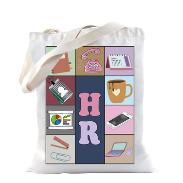 TSOTMO HR Gift Human Resources Gift HR Tote Bag for Coworker Recruiter HR Department Work Gift (HR Tote)