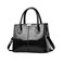 NICOLE &amp; DORIS Women Handbag Patent Leather Top Handle Bags Shoulder Bag Elegant Tote Bag Waterproof Ladies Hand Bag for Work Black