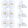 6 Pairs Wedding Slippers Bridesmaid Slippers Wedding Set of 6 Bridal Party Slippers Honor Bridal Slippers for Bride Shoes Wedding Gifts for Bridesmaids Women Bridal Proposal Honeymoon Spa (Gold)