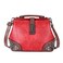 Mn&amp;Sue Gothic Rivet Studded Vintage Doctor Style Cross Body Convertible Bucket Shoulder Handbag for Women (Red)